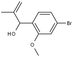 4-Bromo-2-methoxy-α-(1-methylethenyl)benzenemethanol Structure