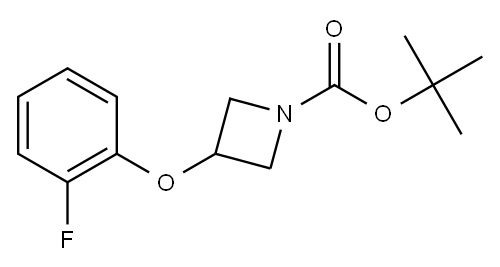 tert-butyl 3-(2-fluorophenoxy)azetidine-1-carboxylate Structure