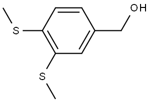 (3,4-bis(methylthio)phenyl)methanol Structure