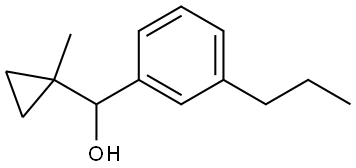 α-(1-Methylcyclopropyl)-3-propylbenzenemethanol Structure