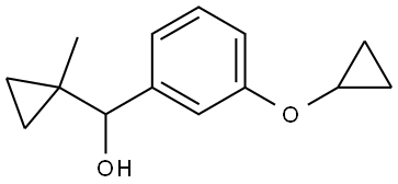 3-(Cyclopropyloxy)-α-(1-methylcyclopropyl)benzenemethanol Structure