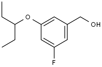 3-(1-Ethylpropoxy)-5-fluorobenzenemethanol Structure