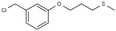 (3-(3-(chloromethyl)phenoxy)propyl)(methyl)sulfane Structure