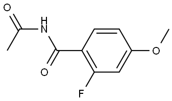 N-Acetyl-2-fluoro-4-methoxybenzamide Structure