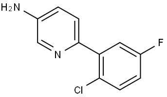 6-(2-Chloro-5-fluorophenyl)-3-pyridinamine Structure