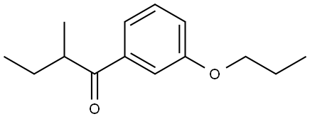 2-Methyl-1-(3-propoxyphenyl)-1-butanone Structure