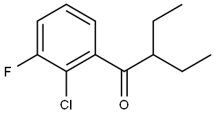 1-(2-Chloro-3-fluorophenyl)-2-ethyl-1-butanone Structure