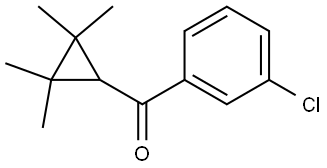 (3-Chlorophenyl)(2,2,3,3-tetramethylcyclopropyl)methanone Structure