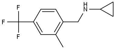 N-Cyclopropyl-2-methyl-4-(trifluoromethyl)benzenemethanamine Structure