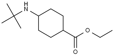 ethyl 4-(tert-butylamino)cyclohexanecarboxylate Structure