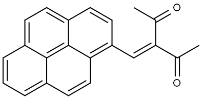 3-(pyren-1-ylmethylene)pentane-2,4-dione Structure