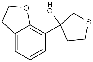 3-(2,3-Dihydro-7-benzofuranyl)tetrahydrothiophene-3-ol Structure