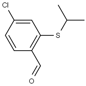 4-Chloro-2-[(1-methylethyl)thio]benzaldehyde Structure