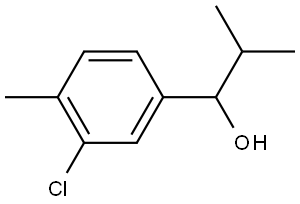 1-(3-chloro-4-methylphenyl)-2-methylpropan-1-ol Structure