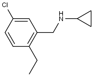 5-Chloro-N-cyclopropyl-2-ethylbenzenemethanamine Structure