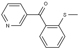 (2-(methylthio)phenyl)(pyridin-3-yl)methanone Structure