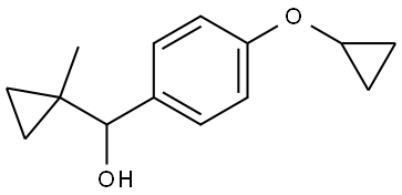 4-(Cyclopropyloxy)-α-(1-methylcyclopropyl)benzenemethanol Structure