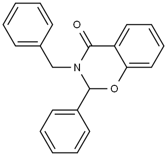 3-benzyl-2-phenyl-2,3-dihydro-4H-benzo[e][1,3]oxazin-4-one Structure