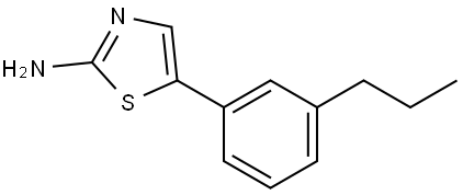 5-(3-Propylphenyl)thiazol-2-amine Structure