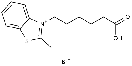 3-(5-carboxypentyl)-2-methylbenzo[d]thiazol-3-ium bromide Structure