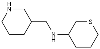 N-(piperidin-3-ylmethyl)tetrahydro-2H-thiopyran-3-amine Structure