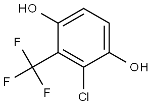 1,4-Benzenediol, 2-chloro-3-(trifluoromethyl)- Structure