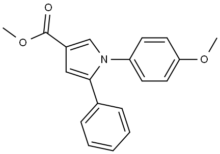 methyl 1-(4-methoxyphenyl)-5-phenyl-1H-pyrrole-3-carboxylate Structure