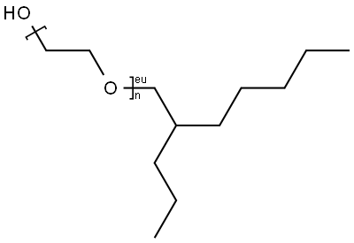 Poly(oxy-1,2-ethanediyl), .alpha.-(2-propylheptyl)-.omega.-hydroxy- Structure