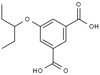 5-(1-Ethylpropoxy)-1,3-benzenedicarboxylic acid Structure