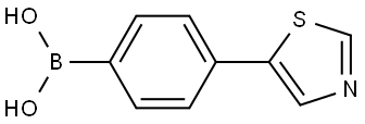 4-(Thiazol-5-yl)phenylboronic acid Structure