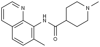 1-methyl-N-(7-methylquinolin-8-yl)piperidine-4-carboxamide Structure