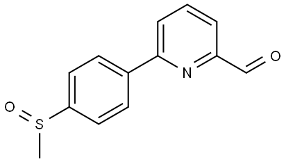 6-(4-(Methylsulfinyl)phenyl)picolinaldehyde Structure