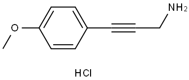 3-(4-methoxyphenyl)prop-2-yn-1-amine hydrochloride Structure