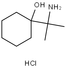 1-(2-aminopropan-2-yl)cyclohexan-1-ol hydrochloride Structure