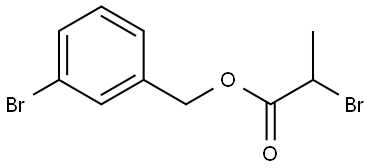 (3-Bromophenyl)methyl 2-bromopropanoate Structure