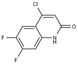 4-Chloro-6,7-difluoroquinolin-2(1H)-one Structure