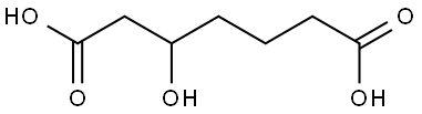 3-hydroxy-heptanedioic acid Structure