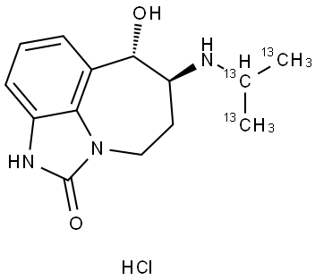 Zilpaterol-13C3 hydrochloride Structure