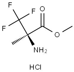 L-Alanine, 3,3,3-trifluoro-2-methyl-, methyl ester, hydrochloride (9CI) Structure