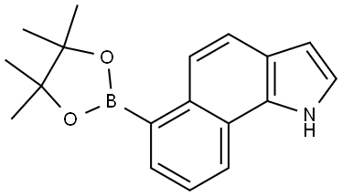 6-(4,4,5,5-tetramethyl-1,3,2-dioxaborolan-2-yl)-1H-benzo[g]indole Structure