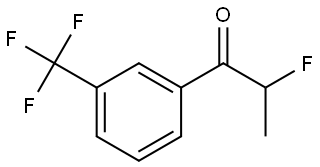 2-Fluoro-1-[3-(trifluoromethyl)phenyl]-1-propanone Structure