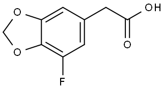 2-(7-Fluorobenzo[d][1,3]dioxol-5-yl)acetic acid Structure