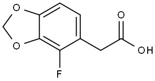 2-(4-Fluorobenzo[d][1,3]dioxol-5-yl)acetic acid Structure