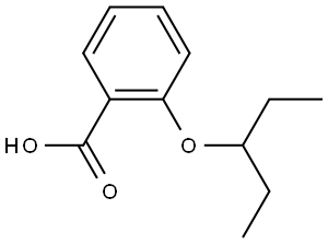 2-(1-Ethylpropoxy)benzoic acid Structure