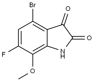 4-Bromo-6-fluoro-7-methoxy-1H-indole-2,3-dione Structure