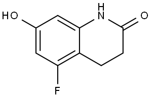 2(1H)-Quinolinone, 5-fluoro-3,4-dihydro-7-hydroxy- Structure