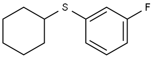 1-(Cyclohexylthio)-3-fluorobenzene Structure