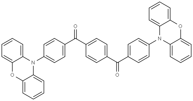 1,4-Phenylenebis((4-(10H-phenoxazin-10-yl)phenyl)methanone) Structure