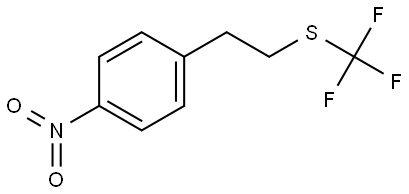 1-Nitro-4-[2-[(trifluoromethyl)thio]ethyl]benzene Structure