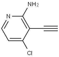 2-Pyridinamine, 4-chloro-3-ethynyl- Structure